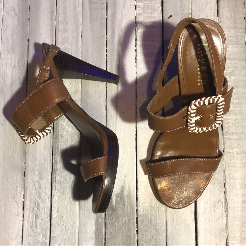Ralph Lauren Buckle Heels